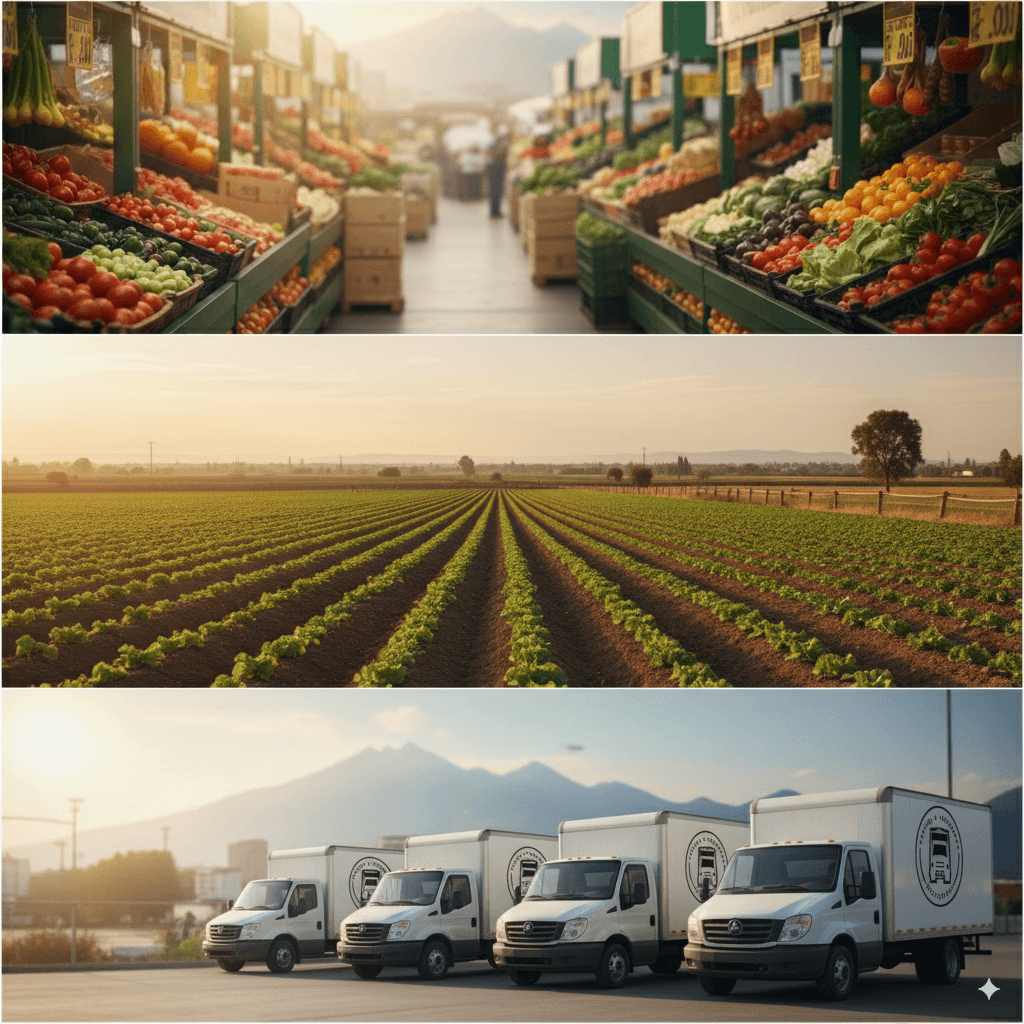 Proceso de empaque seguro de verduras frescas FYVE